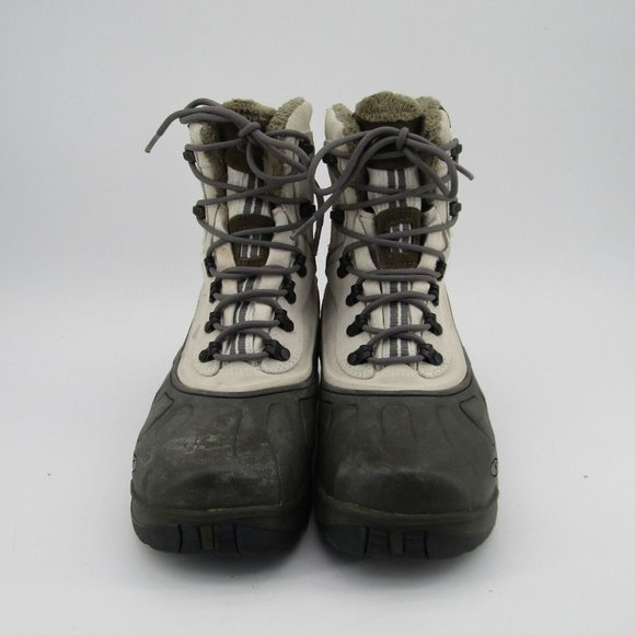 Salomon Thinsulate Winter Snow Boots Beige Women's Size 8.5 Waterproof EUC - Picture 8 of 11